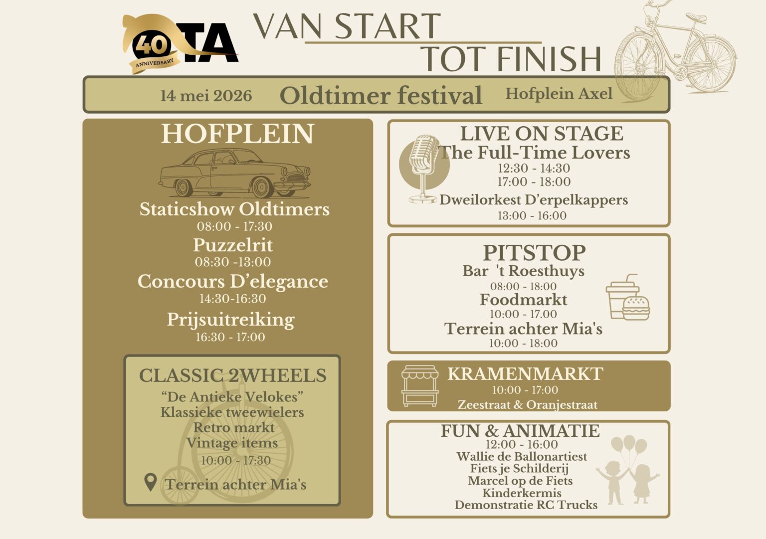 Dagprogramma oldtimerfestival 2026 - Stichting Oldtimer Axel - het ...